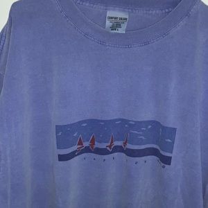 NWOT! Men’s Long Sleeve T-shirt. Size Large. Blueberry blue color
